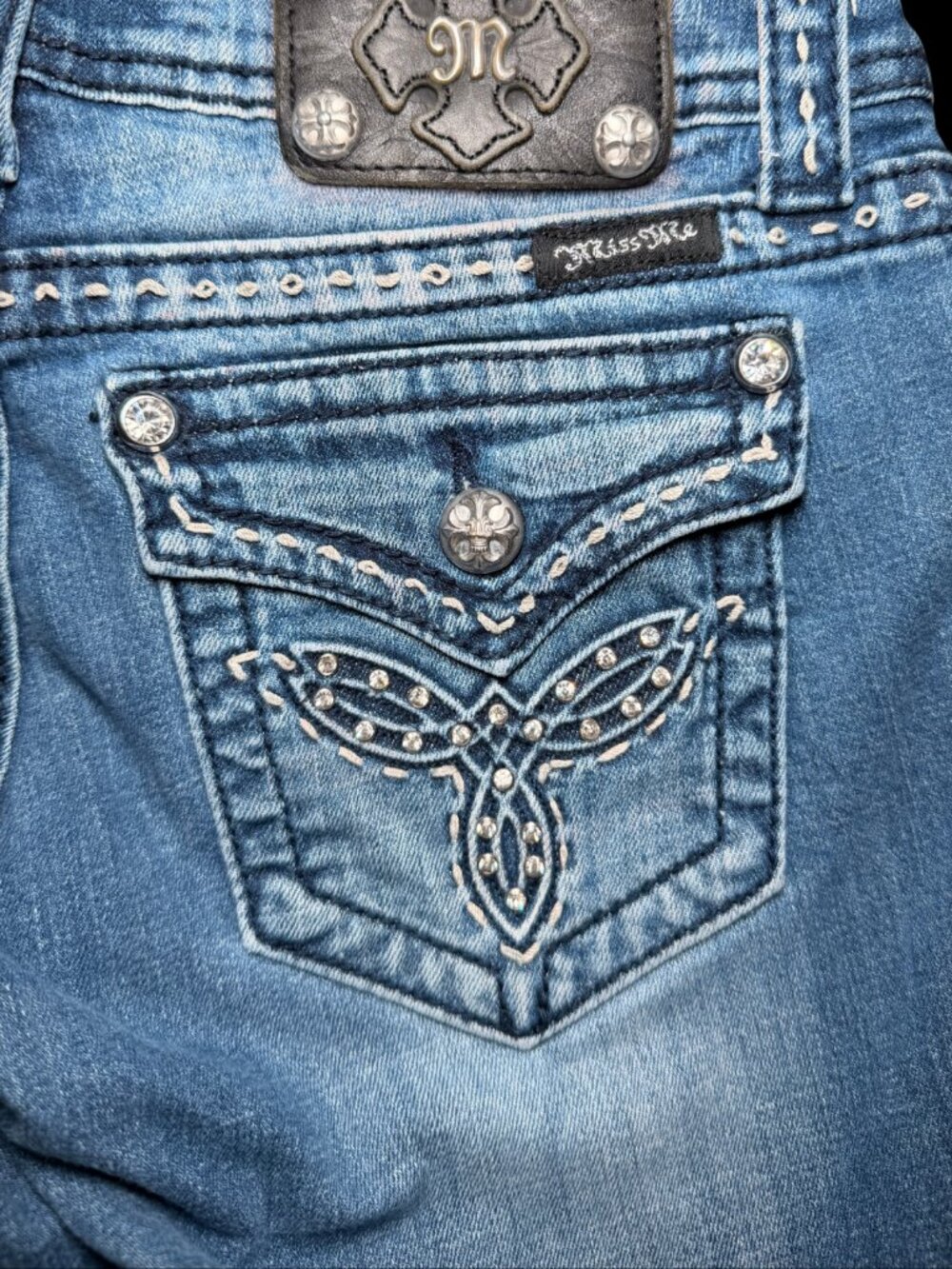 Miss Me Low Rise Womens Bootcut Jeans